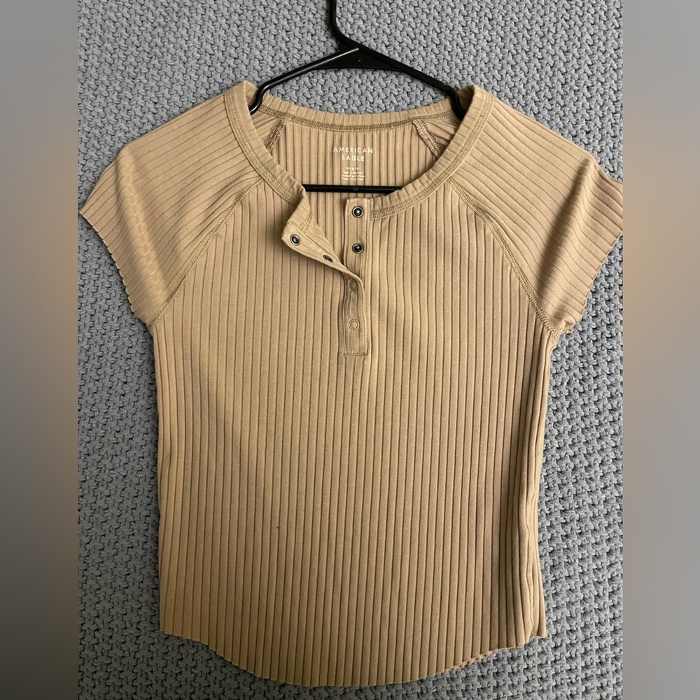 American Eagle Waffle-Ribbed Tee